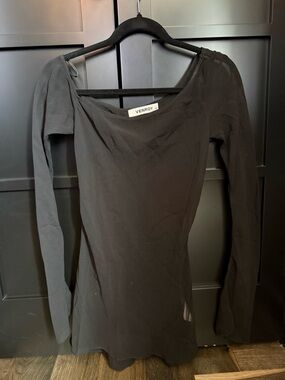 Venroy Sheer Silk Mini Dress